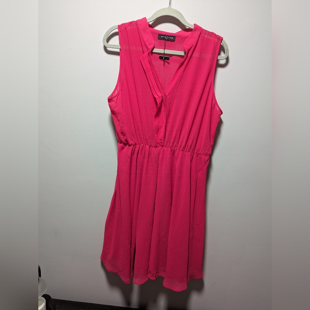 NWOT Fashion to Figure hot pink dress